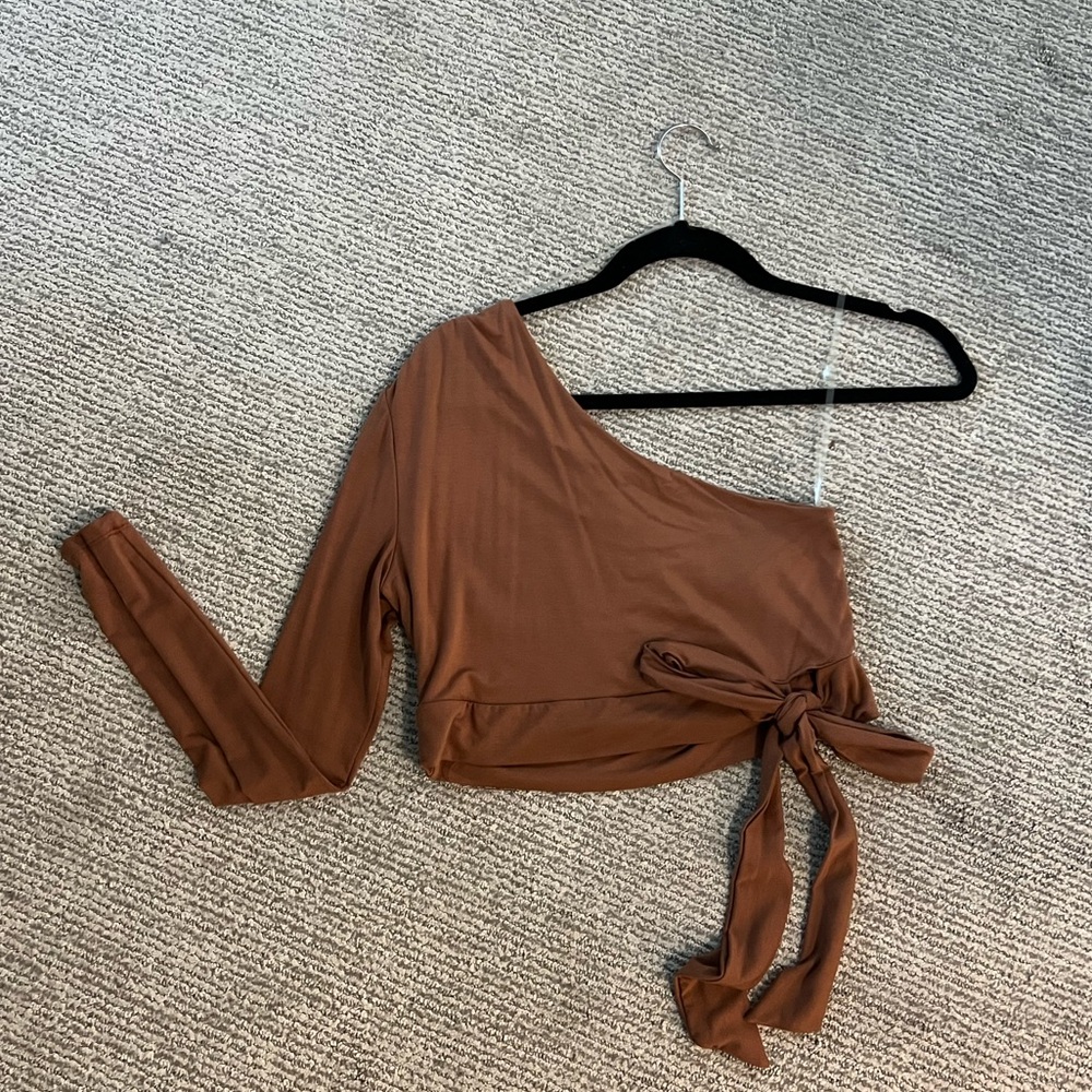 One Shoulder Tie Top